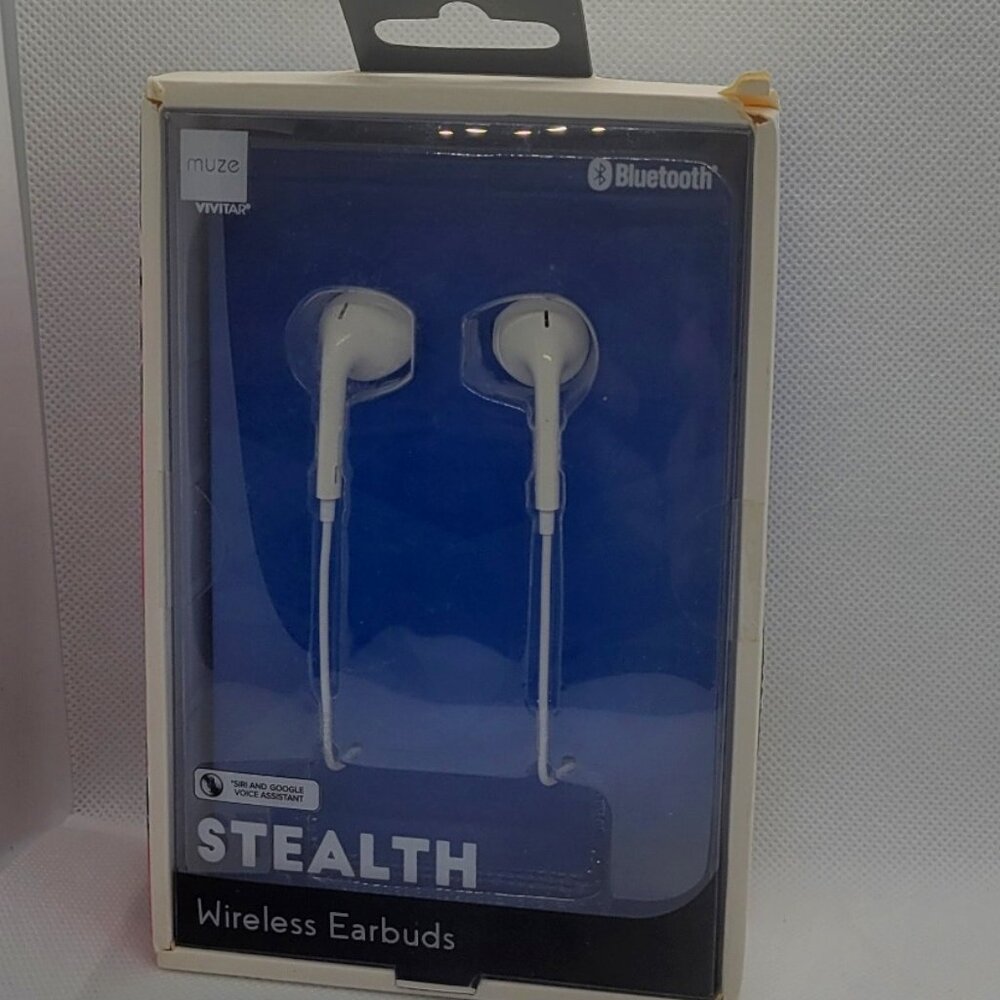 Muze Stealth Wireless Bluetooth Earbuds - White - NIB - Multiple available